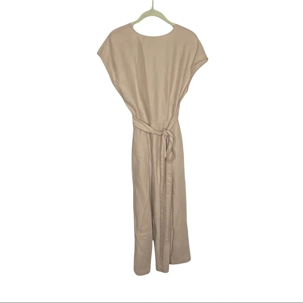 Wilfred Brax Linen Cut Out Jumpsuit beige